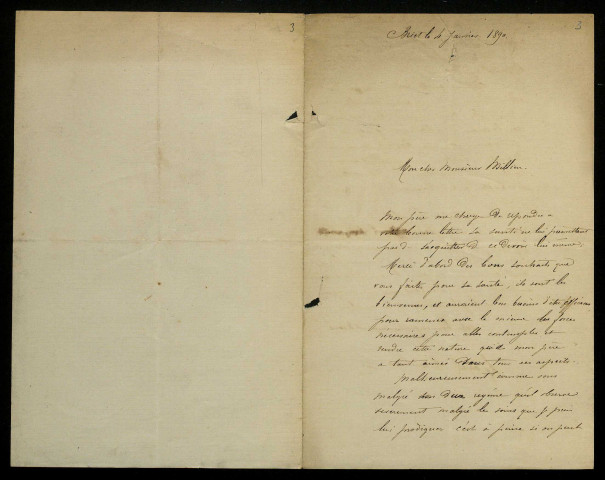 HANOTEAU (Marcel) (décédé en 1907) : 5 lettres.