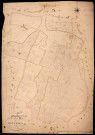 Tronsanges, cadastre ancien : plan parcellaire de la section B dite des Bruyères, feuille 2
