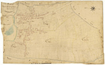 Mesves-sur-Loire, cadastre ancien : plan parcellaire de la section E dite du Bourg, feuille 2