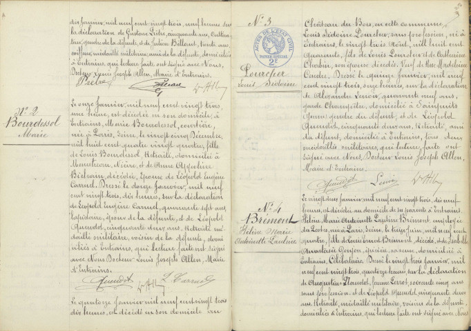 Entrains-sur-Nohain : actes d'état civil (décès).