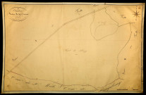 Oudan, cadastre ancien : plan parcellaire de la section B dite des Crisenons, feuille 3