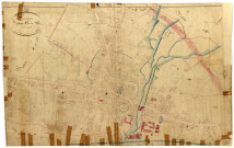 Cosne-sur-Loire, cadastre ancien : plan parcellaire de la section A dite de la Ville