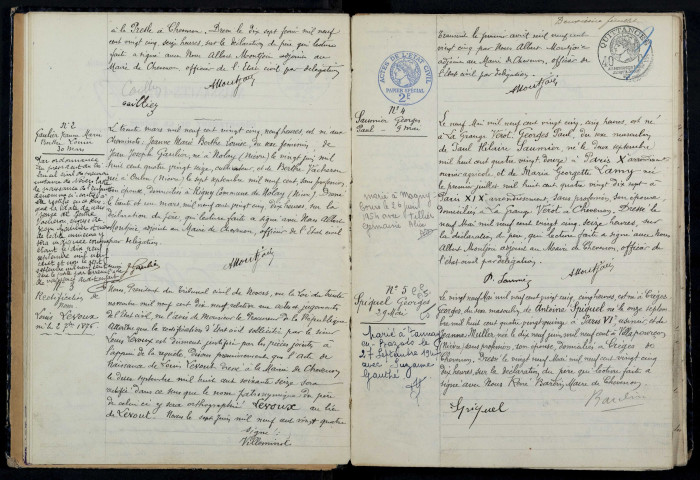 Chevenon : actes d'état civil.