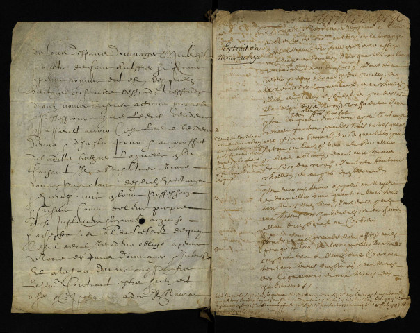 Extrait d'un terrier de Prye, non signé.