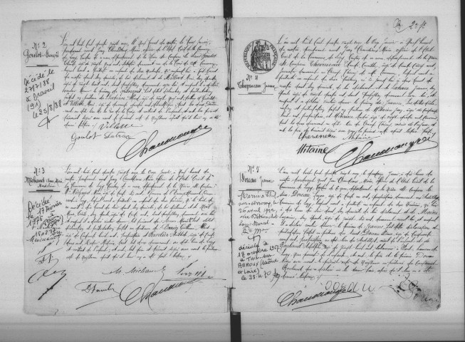 Luzy : actes d'état civil.