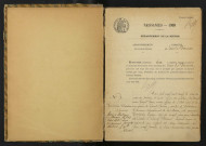 Saint-Péreuse : actes d'état civil.