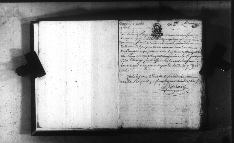 Perroy : actes d'état civil.