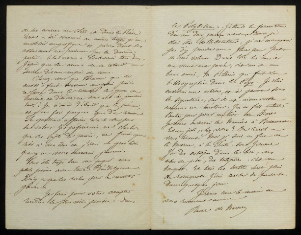 SAFFRAY (Eugénie-Caroline), dite Raoul de Navery, écrivain (1829-1885) : 6 lettres.