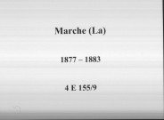 La Marche : actes d'état civil.