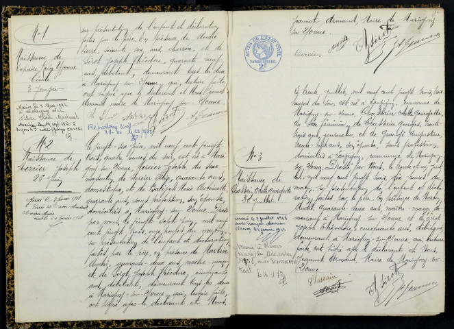 Marigny-sur-Yonne : actes d'état civil.