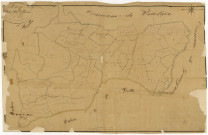 Mhère, cadastre ancien : plan parcellaire de la section A dite de Vallerin, feuille 1