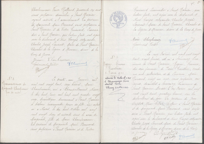 Saint-Révérien : actes d'état civil.