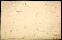 Pouilly-sur-Loire, cadastre ancien : plan parcellaire de la section D dite de la Métairie Buchot, feuille 3