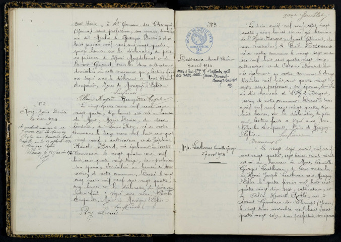 Marigny-l'Église : actes d'état civil.