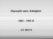 Ourouër : actes d'état civil (décès).