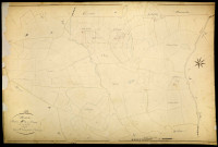 Moux-en-Morvan, cadastre ancien : plan parcellaire de la section B dite de Chevigny, feuille 3