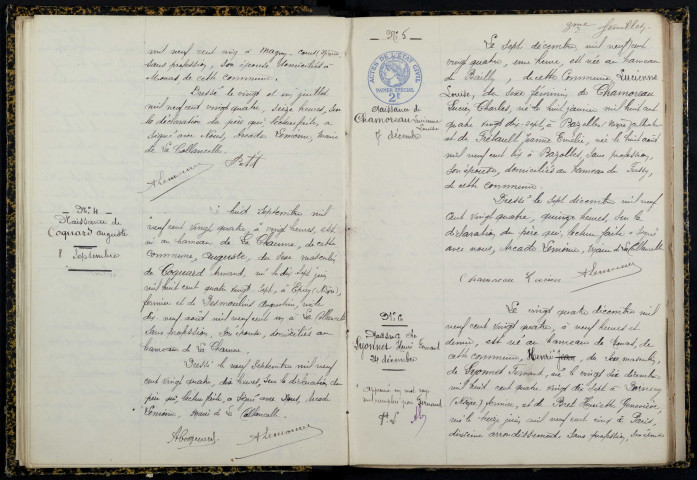 La Collancelle : actes d'état civil.