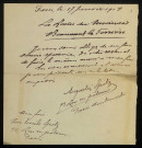 SPITZ (Augustin), à Paris : 1 lettre.