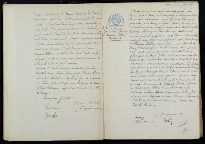 Neuville-lès-Decize : actes d'état civil.