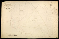 Montreuillon, cadastre ancien : plan parcellaire de la section D dite de Mont-Chanson, feuille 1
