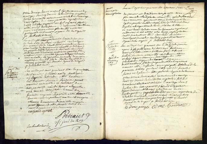 Oisy : registres paroissiaux.