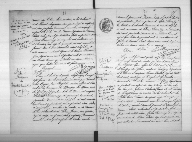 Marigny-sur-Yonne : actes d'état civil.