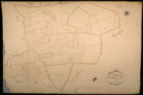Saint-Bonnot, cadastre ancien : plan parcellaire de la section B dite de Rosay, feuille 1