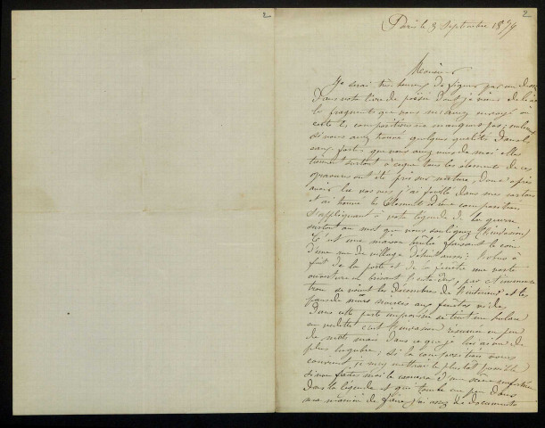 LANCON (Auguste André), peintre (1836-1887) : 9 lettres.