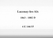 Lucenay-les-Aix : actes d'état civil.