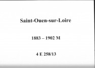 Saint-Ouen-sur-Loire : actes d'état civil (mariages).