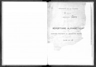 Bureau de Nevers-Cosne, classe 1921 : répertoire