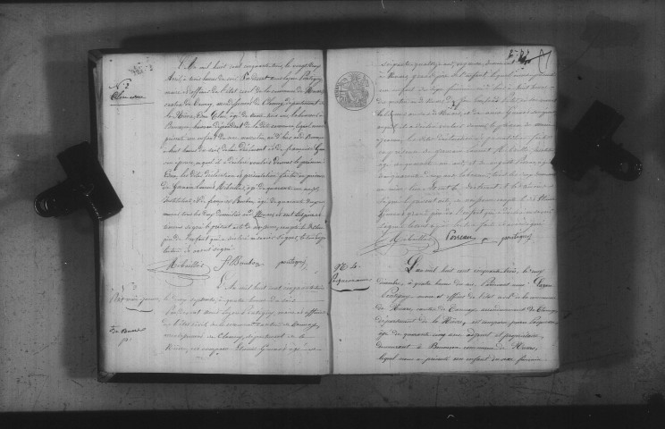 Nuars : actes d'état civil.