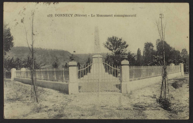 477. DORNECY (Nièvre) – Le Monument commémoratif