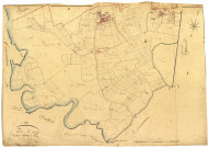 Flez-Cuzy, cadastre ancien : plan parcellaire de la section B dite de Cuzy, feuille 2