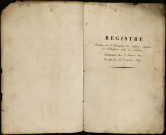 Enfants assistés, admission de 1809 à 1819 et suivi jusqu'à l'âge de sept ans : registre d'inscription.