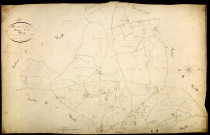 Neuville-lès-Decize, cadastre ancien : plan parcellaire de la section C dite du Bourg, feuille 1