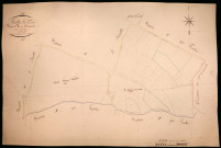 Suilly-la-Tour, cadastre ancien : plan parcellaire de la section C dite de Champcelée, feuille 4