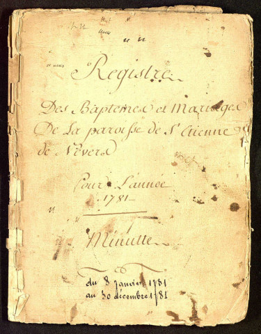 Nevers (Saint-Etienne) : registres paroissiaux.