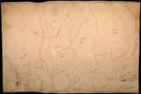Saint-Léger-de-Fougeret, cadastre ancien : plan parcellaire de la section B dite de Bouteloin, feuille 3