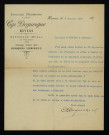DEGUERGUE (Cyr), peintre et musicien à Nevers (1863-1935) : 6 lettres.