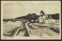 74 NEVERS. Le Quai de Loire et la Tour Goguin