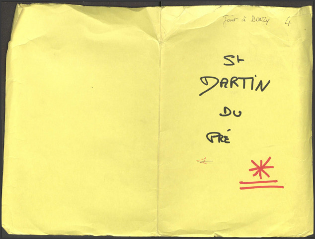 Donzy (Saint-Martin-Du-Pré) : registres paroissiaux.