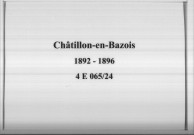 Châtillon-en-Bazois : actes d'état civil.