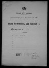 Nevers, Quartier de Loire, 7e section : recensement de 1931