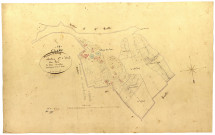 Colméry, cadastre ancien : plan parcellaire de la section C dite des Lacs, feuille 3, développement 1