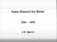 Saint-Honoré-les-Bains : actes d'état civil.