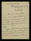BAZIN (René), écrivain (1853-1932) : 2 lettres.