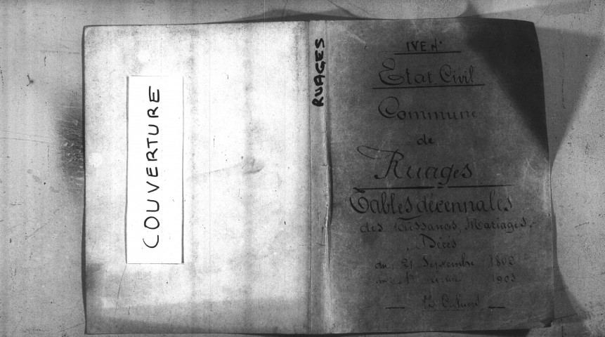 Ruages : tables décennales.