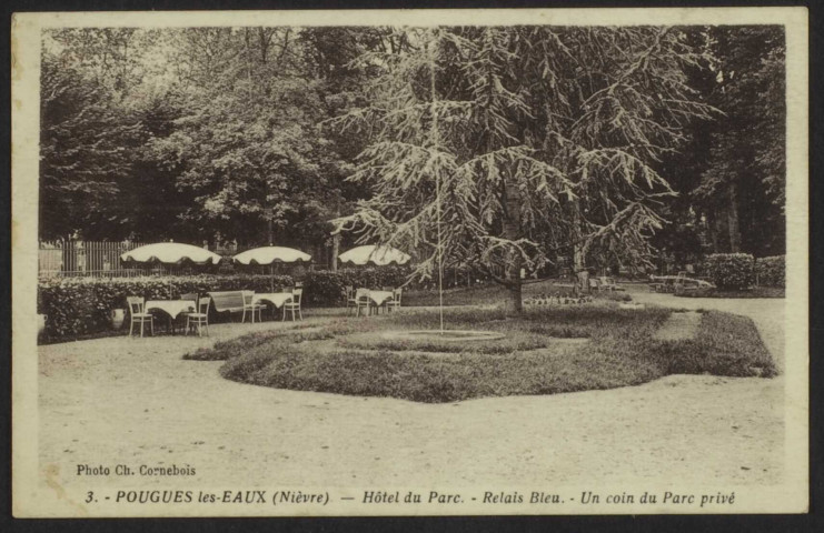 POUGUES-LES-EAUX – (Nièvre) – Hôtel du Parc – Relais Bleu – Un coin du Parc privé