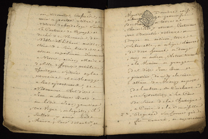 Fief de Saint-Baudière à Marzy : terrier.